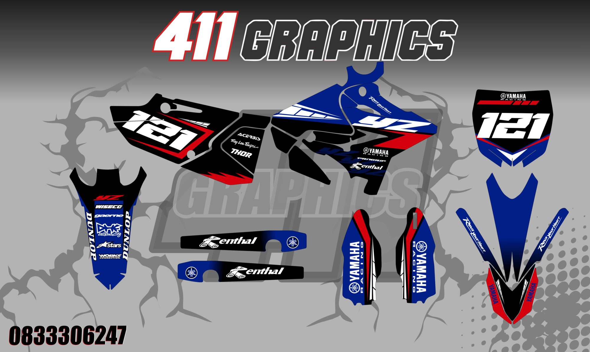 YZ-YZF STICKER KIT 75