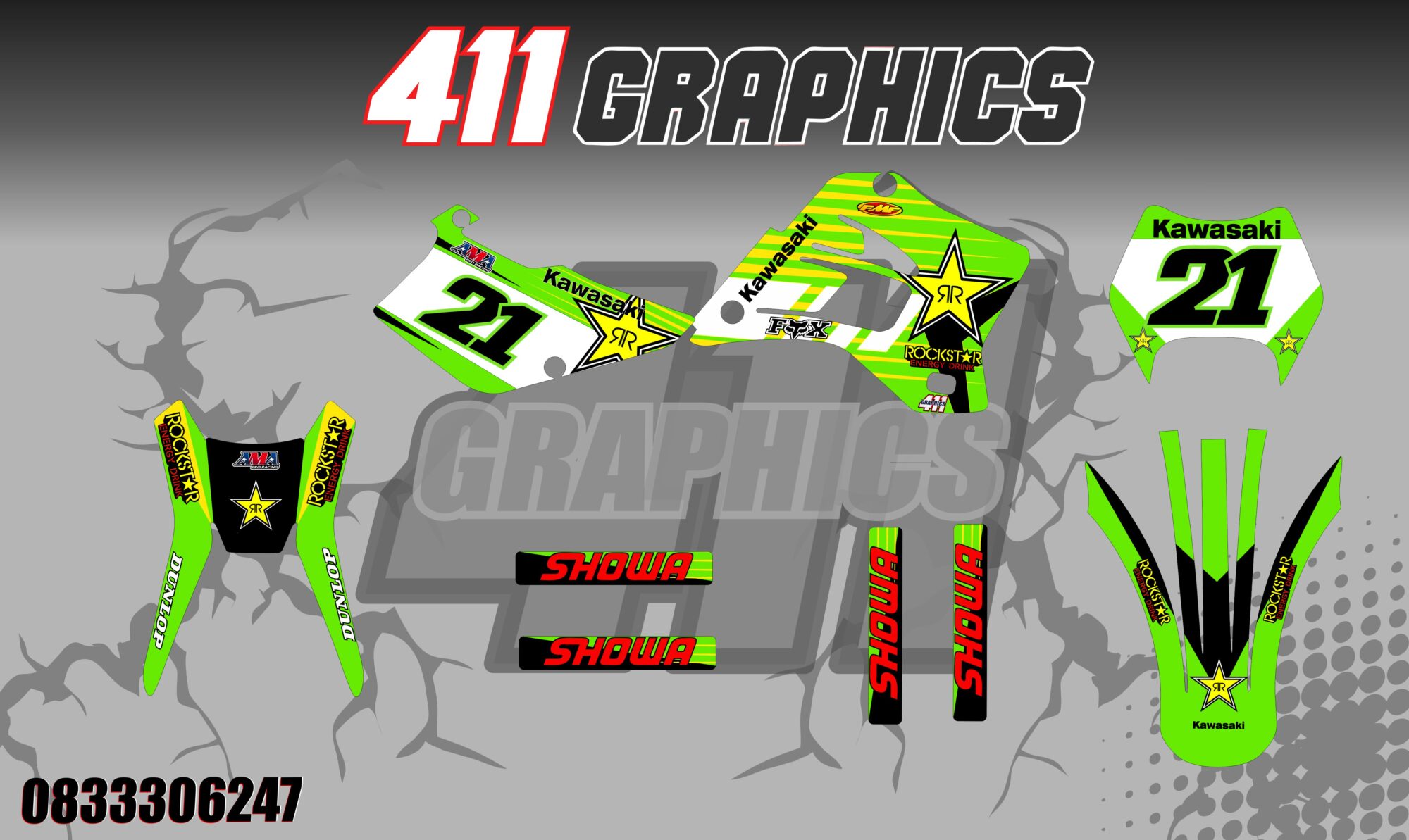 KDX200 STICKER KIT 2