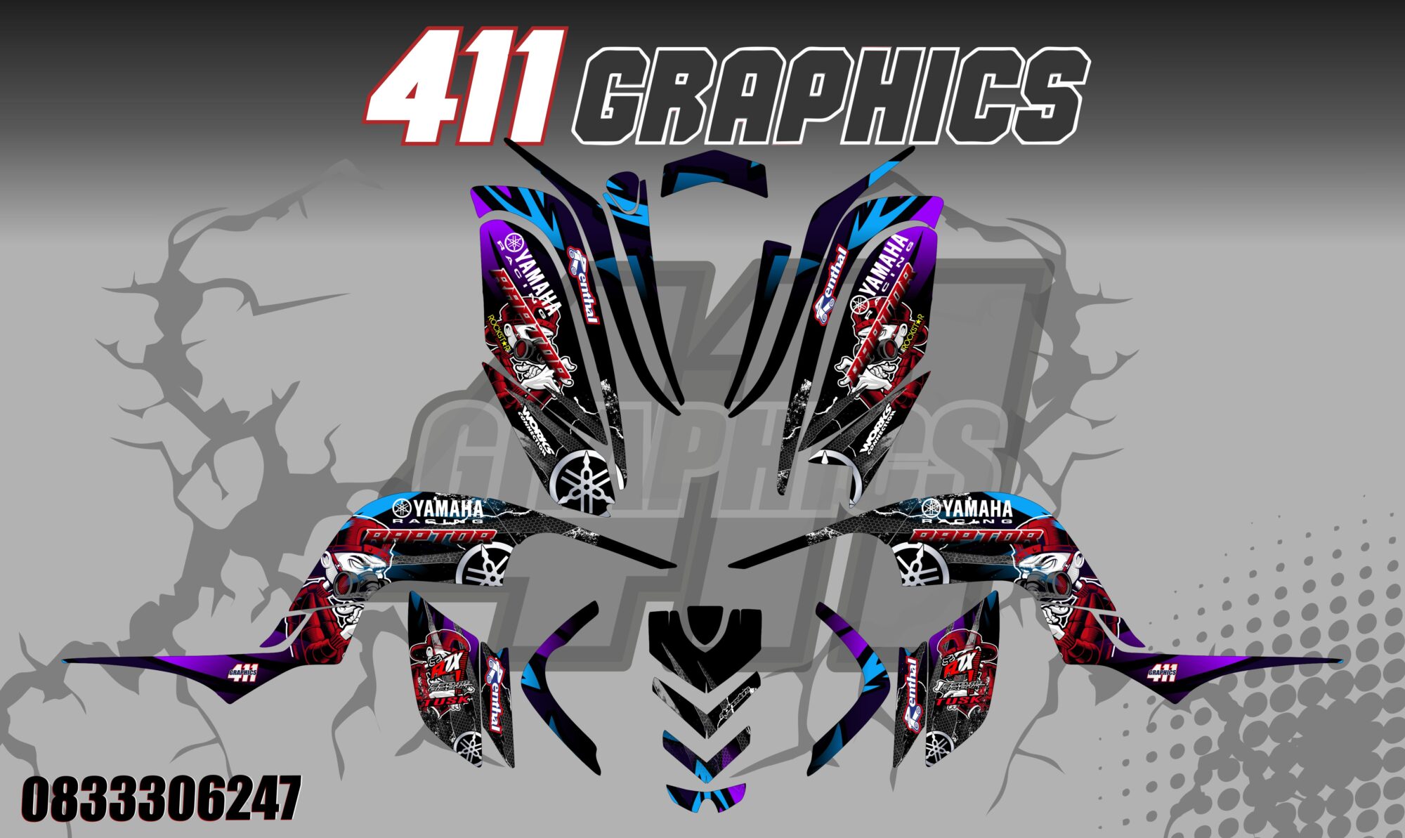 RAPTOR 660 STICKER KIT 45