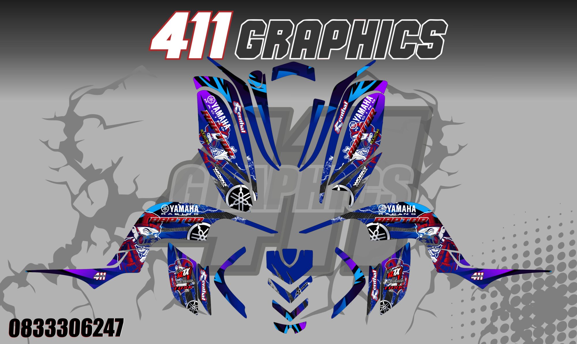 RAPTOR 600 STICKER KIT 46