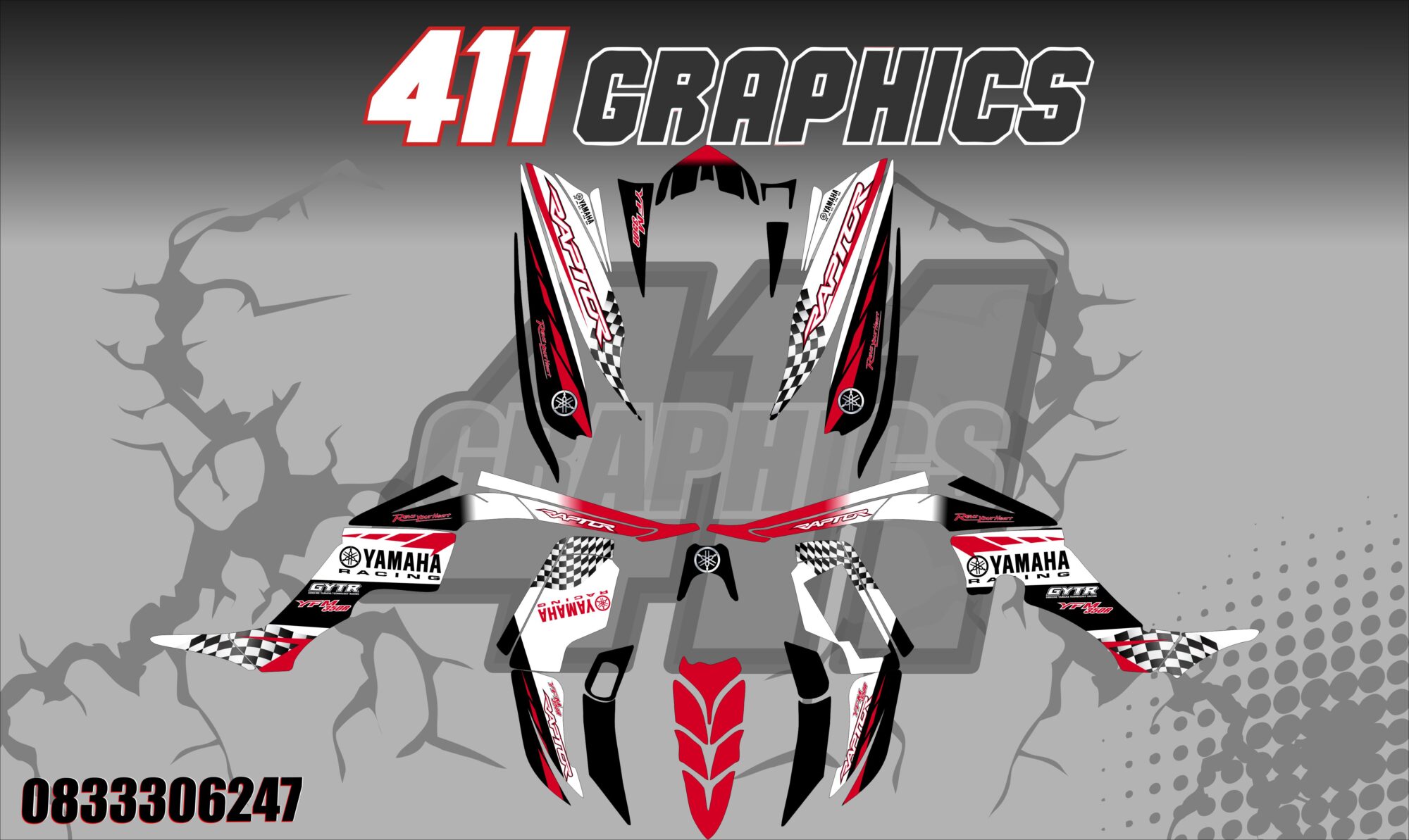 RAPTOR 350 STICKER KIT 11