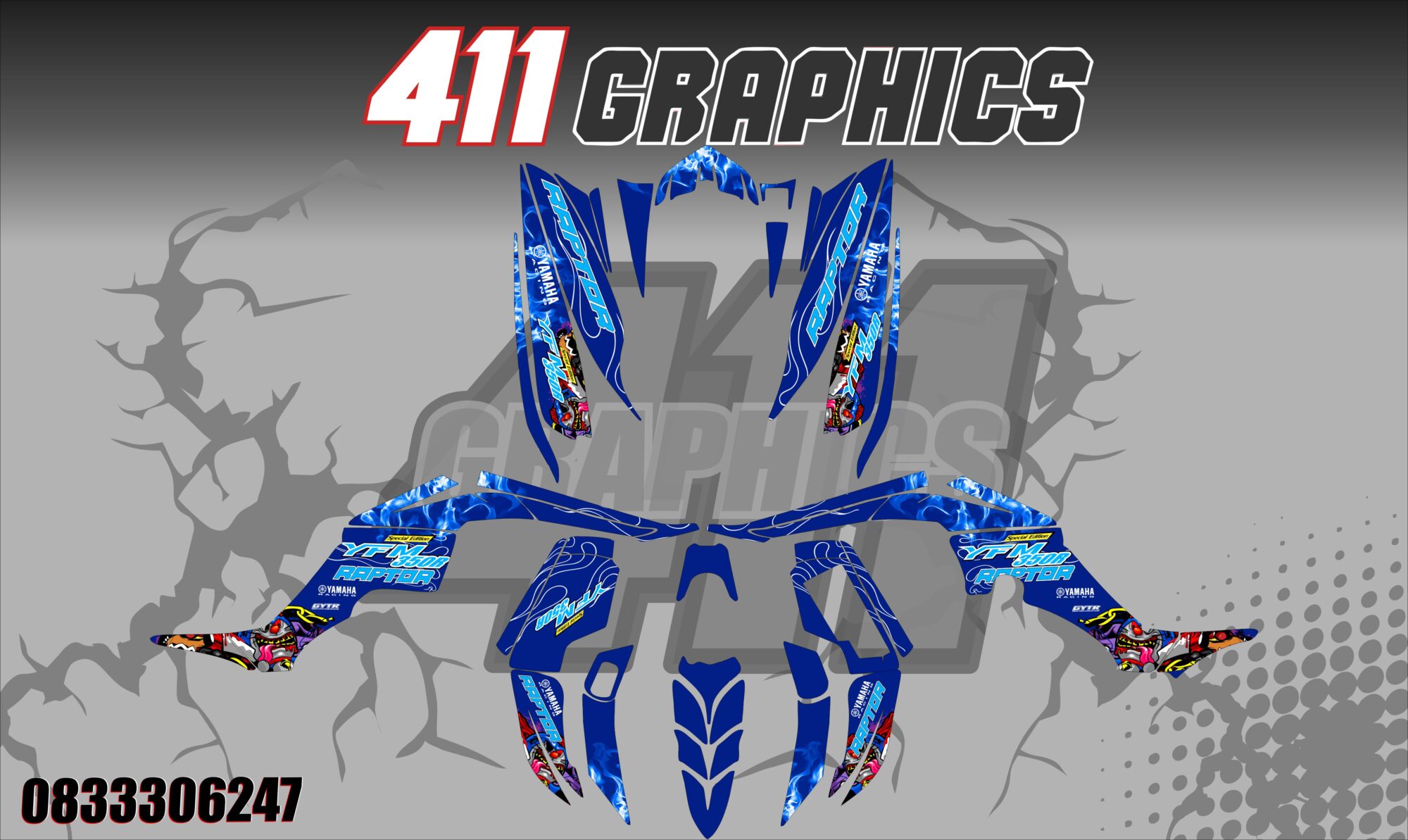 RAPTOR 350 STICKER KIT 15